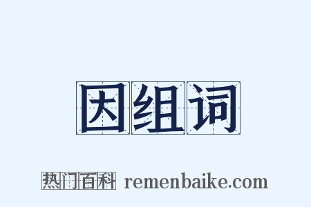 因组词是什么意思的图片